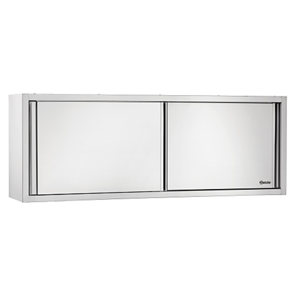 Bartscher Rvs Wandkast Met Schuifdeuren | 1 Verstelbare Tussenschap | 1200x400x660(h)mm