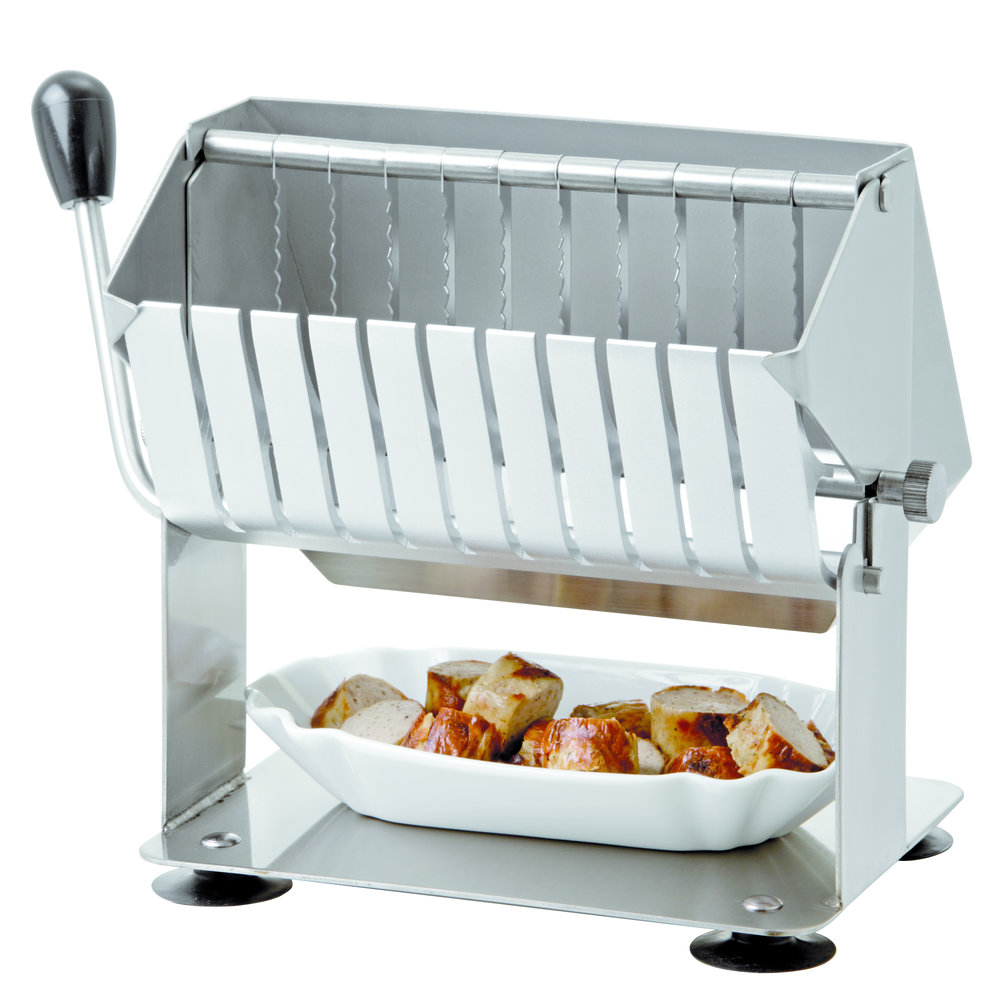 Bartscher Curryworst-snijder Handmatig | Schijfdikte 17,5mm | 300x115x210(h)mm