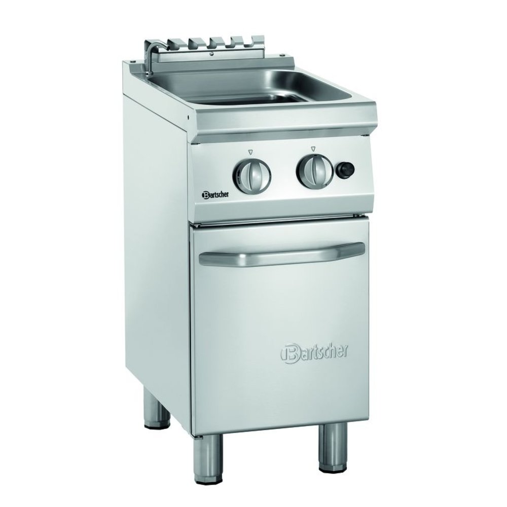 Bartscher Pastakoker op Onderstel Gas 24l | Ingebouwde Aftapkraan | 8.7kw | 400x700x850(h)mm