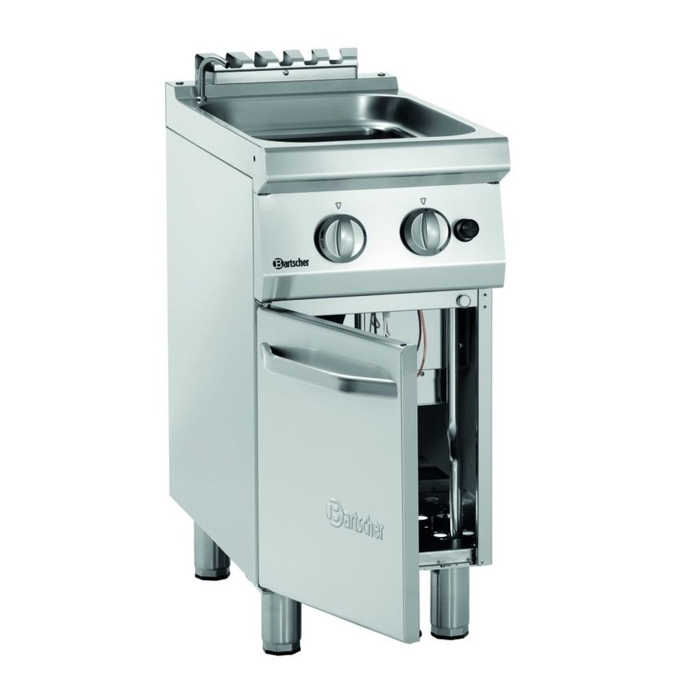Bartscher Pastakoker op Onderstel Gas 24l | Ingebouwde Aftapkraan | 8.7kw | 400x700x850(h)mm