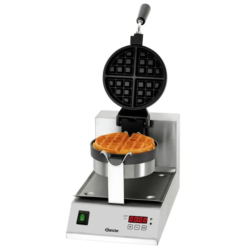 Bartscher Wafelijzer Deluxe 1bw170d | 1kw | Wafelgrootte ø170x35(h)mm | 260x505x320(h)mm