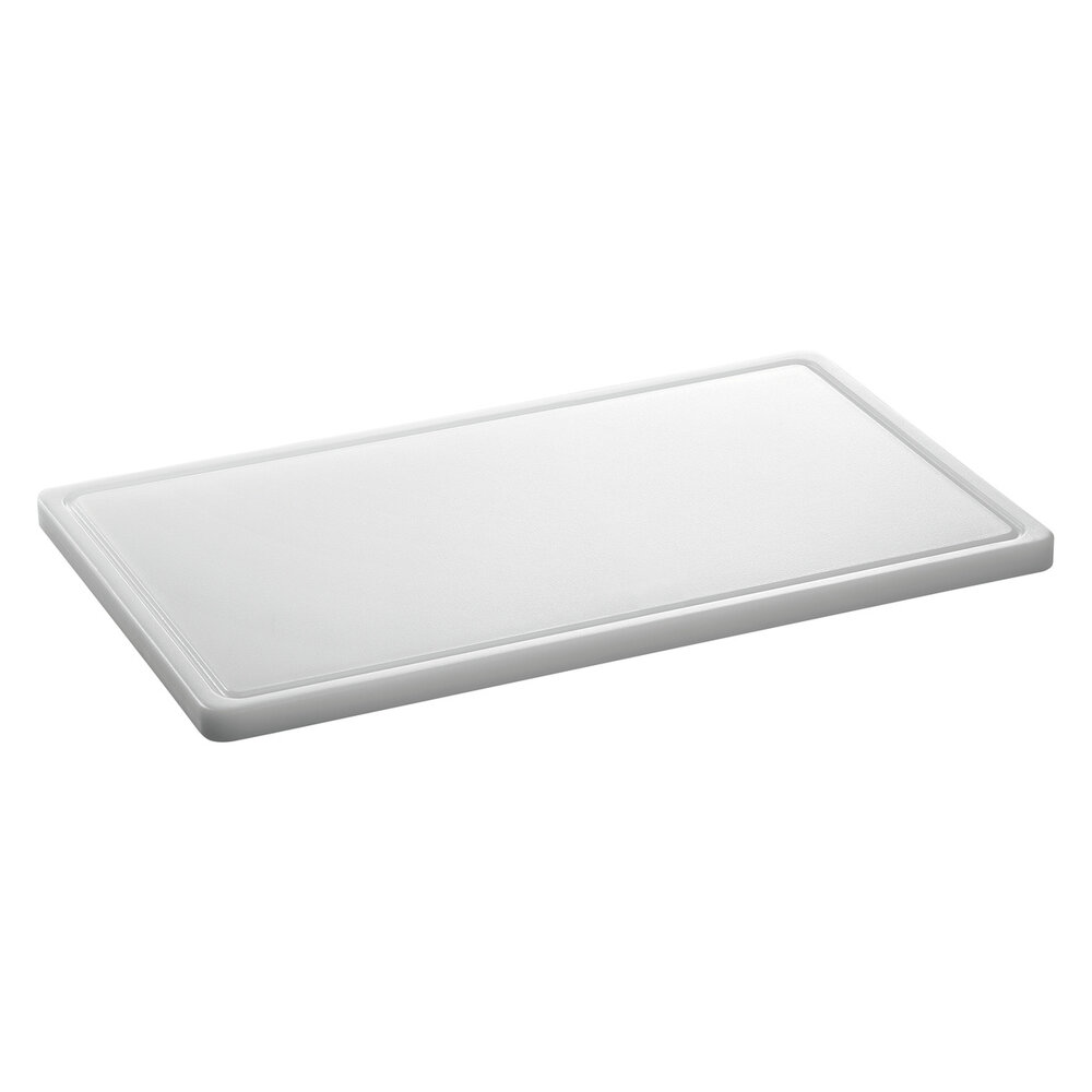 Bartscher Snijplank | Pro | Hdpe | Wit | Haccp | Sapgeul | 530x325x24(h)mm