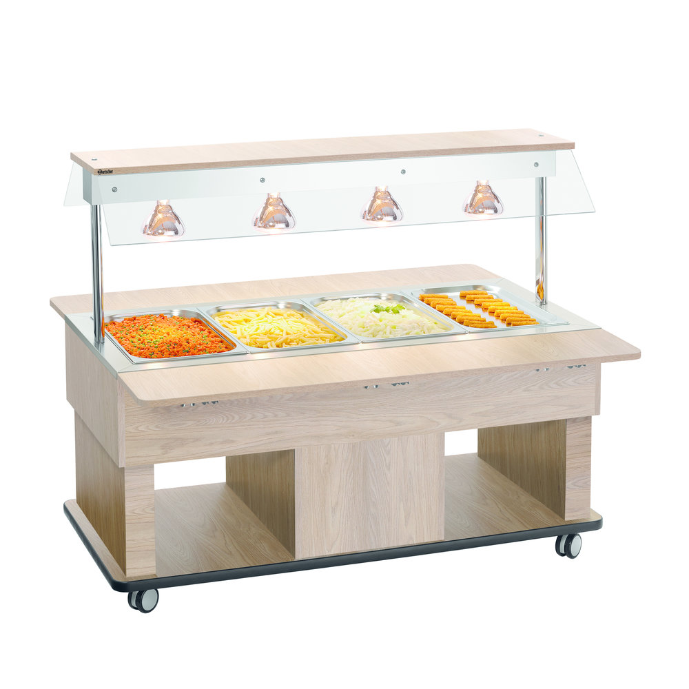 Bartscher Verwarmde Buffetwagen Kids | 4x 1/1 GN | 230v | 1400x1160x1190(h)mm