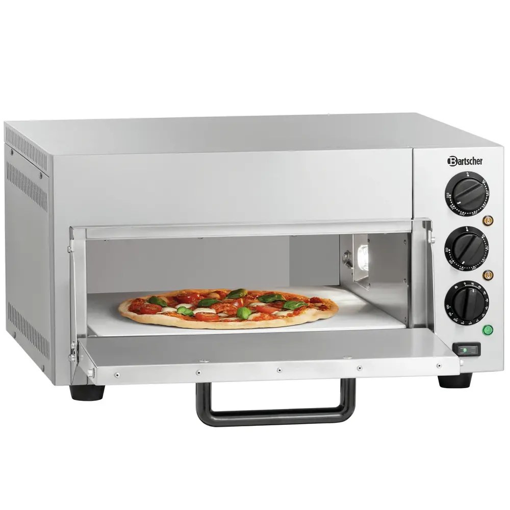 Bartscher Pizzaoven | Elektrisch | 1x ø40cm | 50°c/350°c | 2kw (230v) | 580x580x315(h)mm