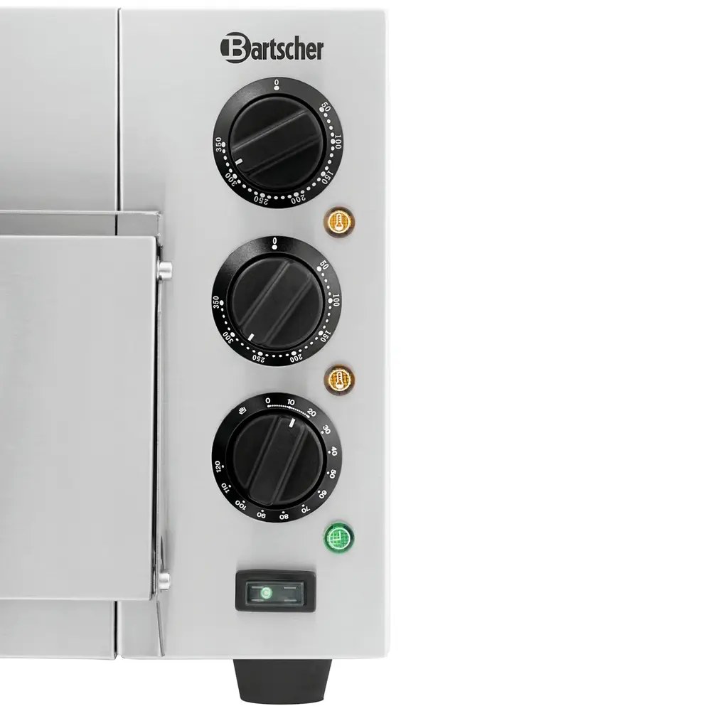 Bartscher Pizzaoven | Elektrisch | 1x ø40cm | 50°c/350°c | 2kw (230v) | 580x580x315(h)mm