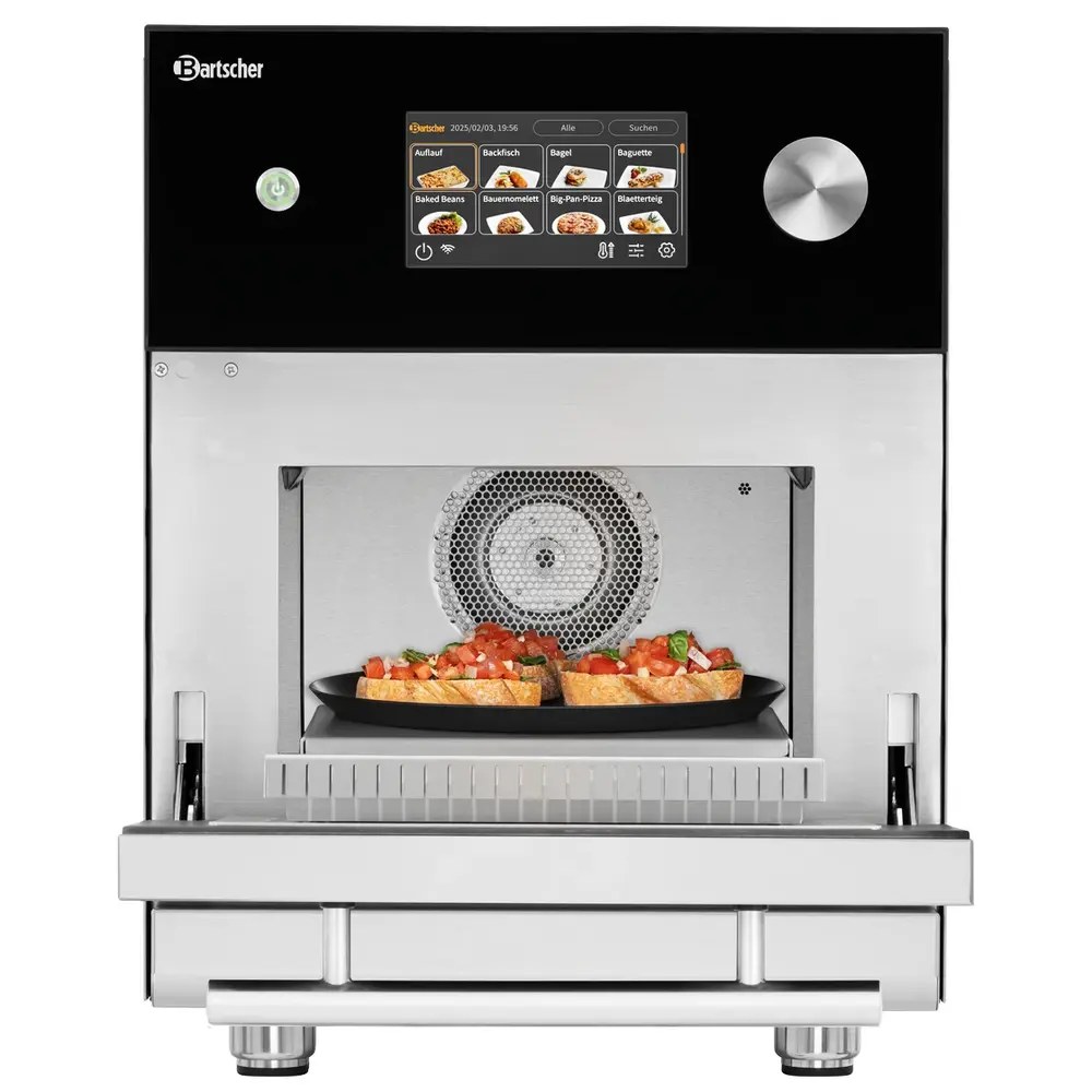 Bartscher High Speed Oven | Snackjet | Elektrisch | 25°c/280°c | Hetelucht + Magnetron | 3.5kw (230v) | Touchscreen + Usb | 465x675x615(h)mm