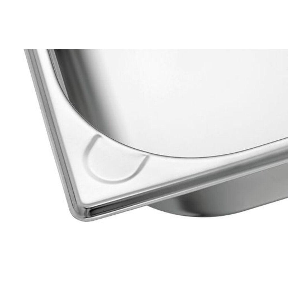 Bartscher Gn-bak | Basic Line | Cns | 1/2 GN | Hoogte 100mm | 325x265x100(h)mm