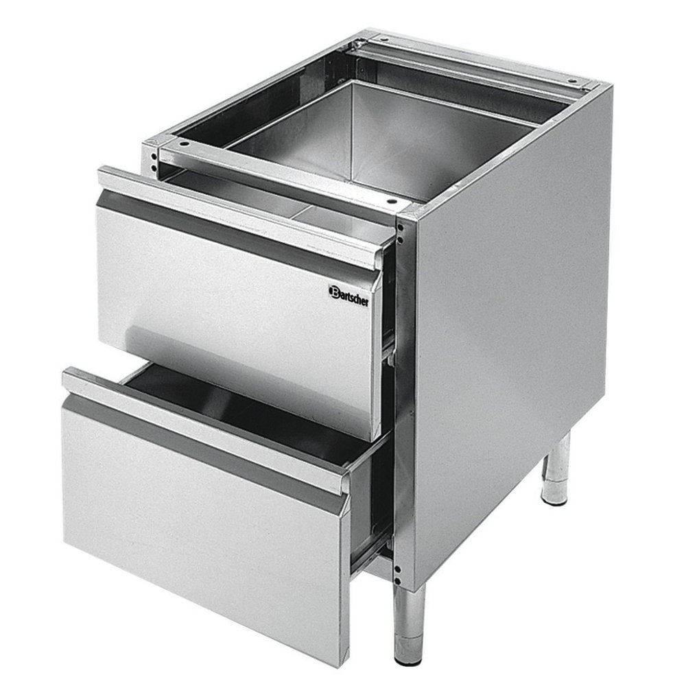 Bartscher Onderstel | Bartscher Serie 600 | Rvs | 2 Laden | 400x550x580(h)mm