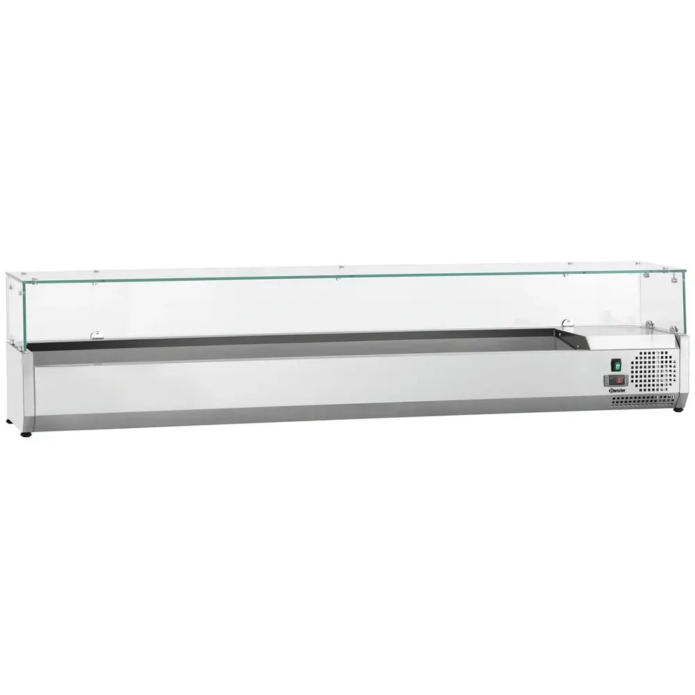 Bartscher Opzetkoelvitrine | 10x 1/4 GN | +2°c/+8°c | 2005x352x435(h)mm