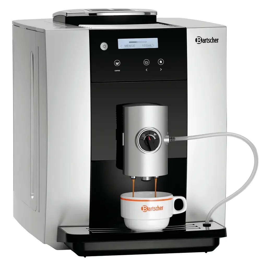 Bartscher Volautomatisch Koffiezetapparaat | Easy Black | 50 Kopjes/dag | 1 Hopper (bonen) | Waterreservoir (1.8l) | 1.4kw (230v) | 300x500x360(h)mm