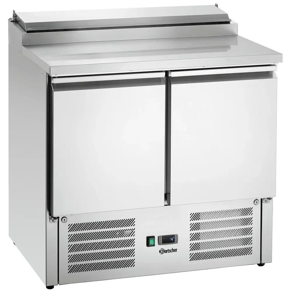 Bartscher Saladette | 260l | 2 Deuren (1/1 Gn) | Boven 5x 1/6 GN | 0°c/+10°c | Geforceerd | Klapdeksel | 900x700x1000(h)mm