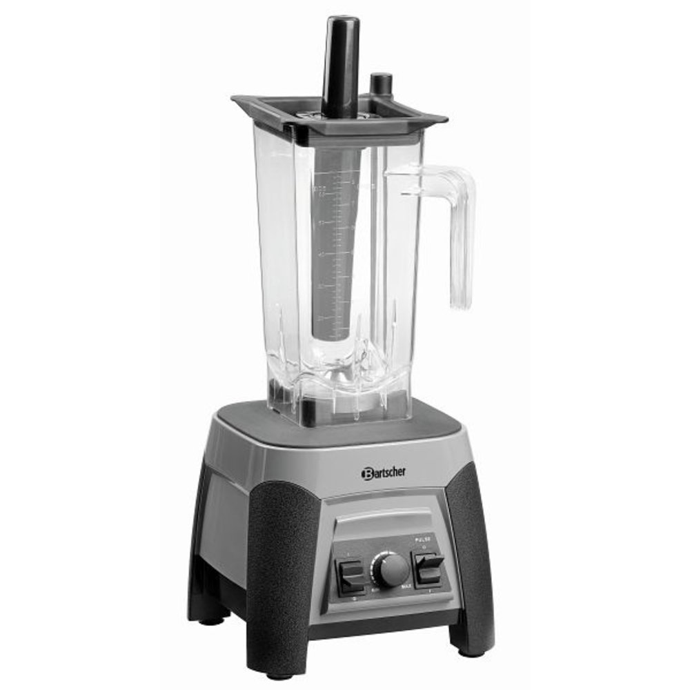 Bartscher Blender | Pro | Grijs/zwart | 2.5l | 1.5kw | Met Puls-functie | 225x225x555(h)mm