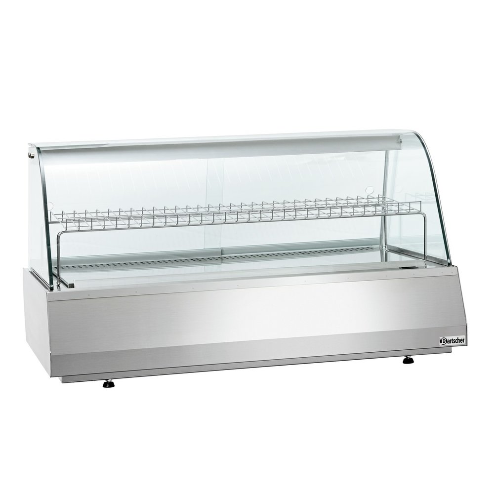 Bartscher Koelvitrine | 165l | 3/1 GN | Grijs | +6°c/+10°c | 2 Schappen | 1072x783x593(h)mm
