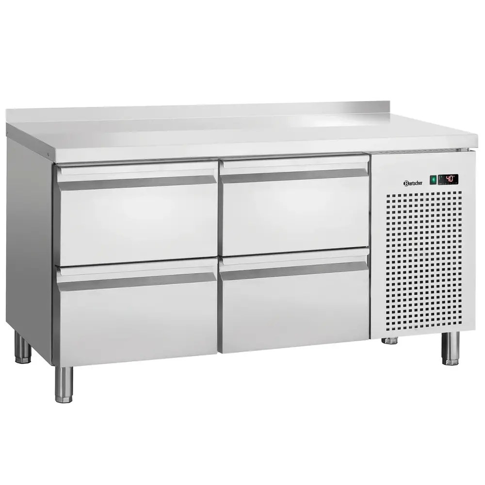 Bartscher Koelwerkbank | 280l | 4 Laden (1/1 Gn) | 0°c/+10°c | Geforceerd | 1342x700x850(h)mm