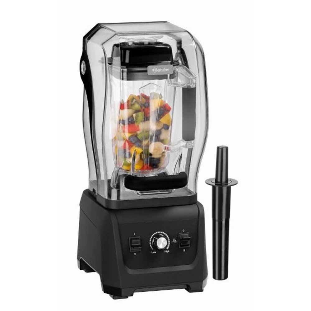 Bartscher Blender | Zwart Pro Xtra | 2.5l | 1.68kw | Traploos | 240x270x570(h)mm