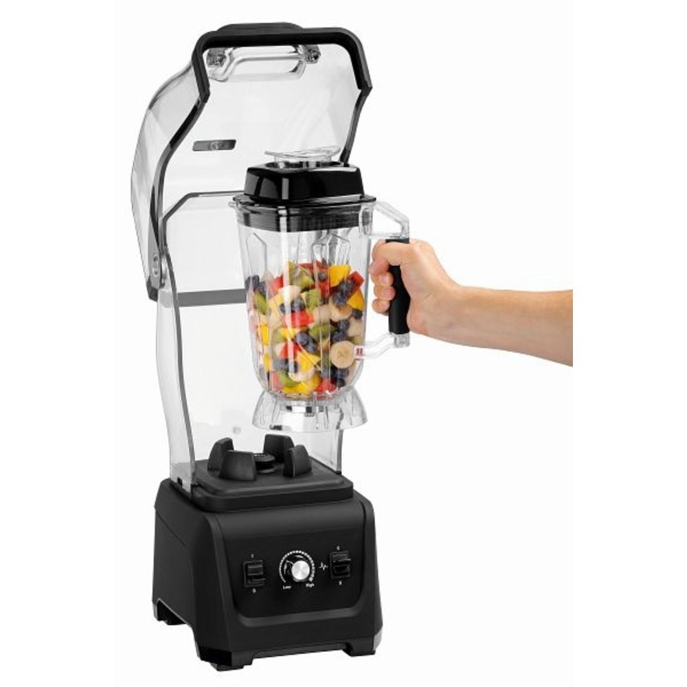 Bartscher Blender | Zwart Pro Xtra | 2.5l | 1.68kw | Traploos | 240x270x570(h)mm