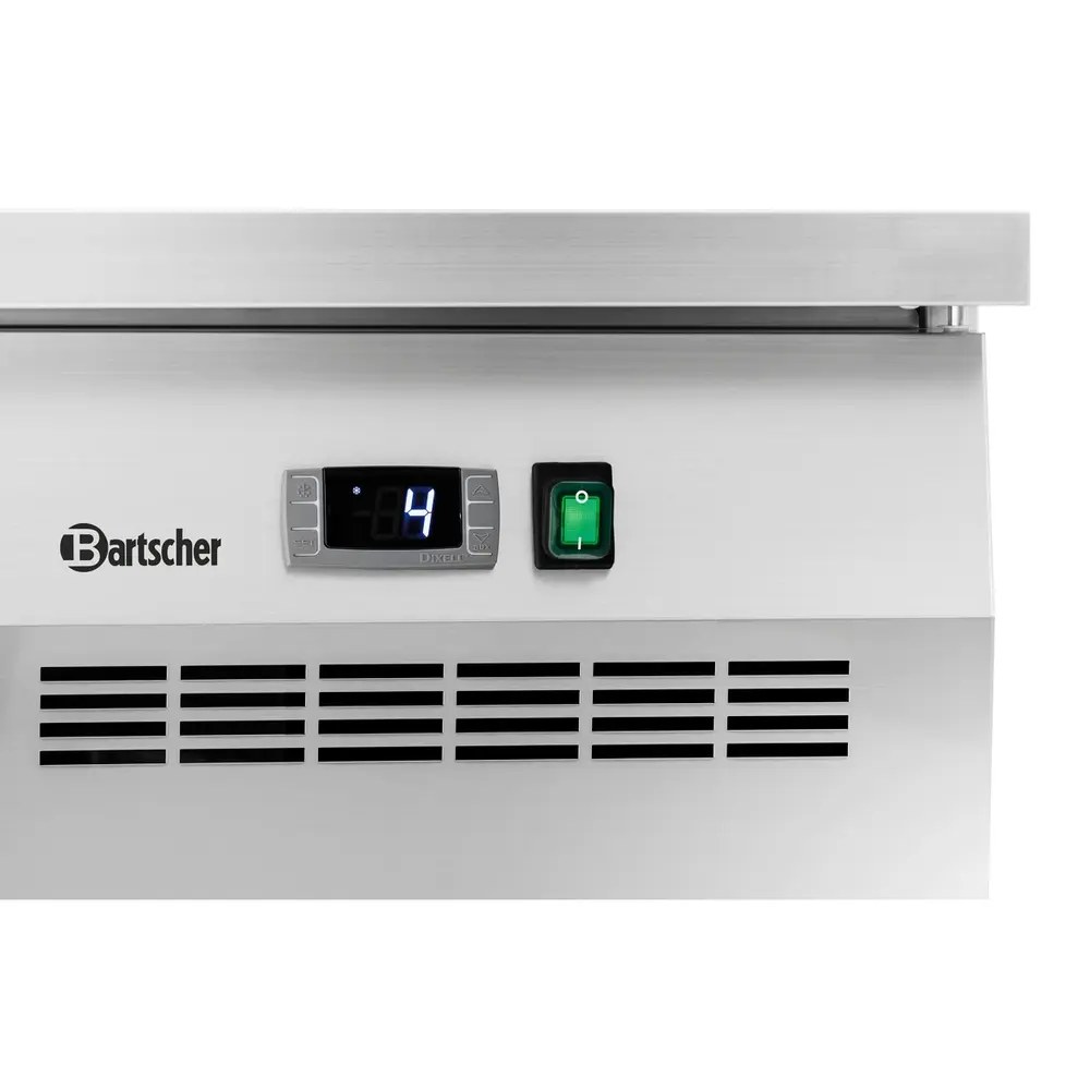Bartscher Koelwerkbank | Easy | 425l | 3 Deuren (1/1 Gn) | 0°c/+8°c | Geforceerd | Wielen (geremd) | 1800x700x850(h)mm