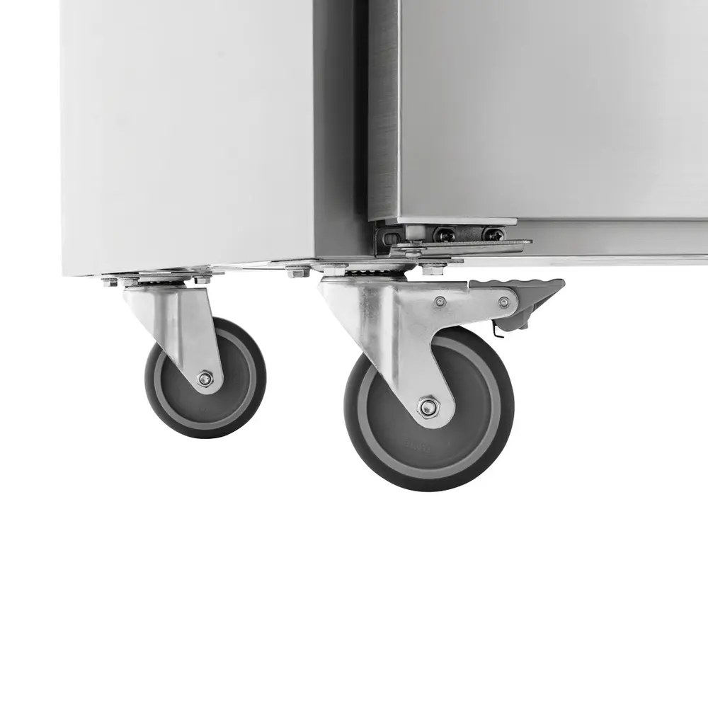 Bartscher Koelwerkbank | Easy | 425l | 3 Deuren (1/1 Gn) | 0°c/+8°c | Geforceerd | Wielen (geremd) | 1800x700x850(h)mm