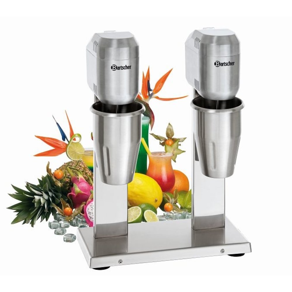 Bartscher Barmixer/shaker | 2x 700ml | 230v | 2 Traps | 330x195x480(h)mm