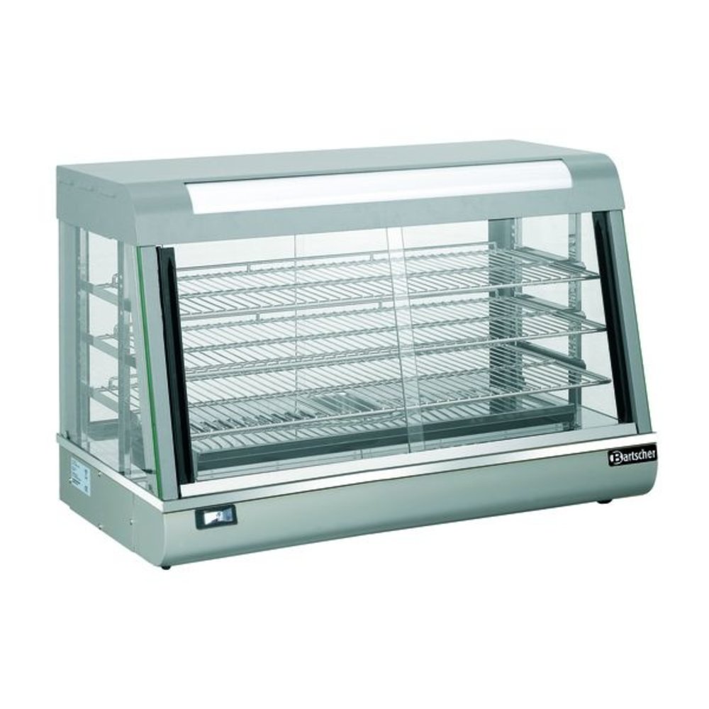 Bartscher Warmhoudvitrine | Deli II | 152l | 1.8kw | Schuifdeuren Beide Zijden | 900x480x590(h)mm