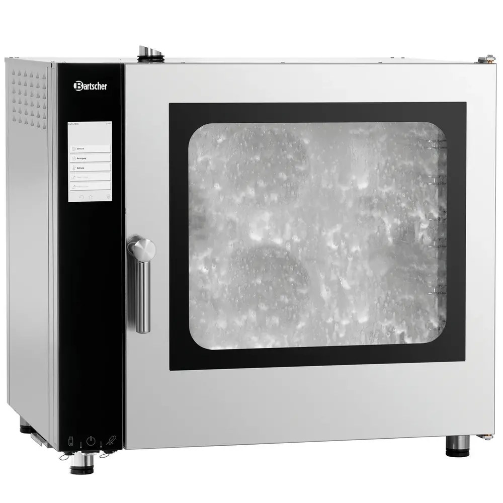 Bartscher Combisteamer | Silversteam2 | Elektrisch | 7 Niveaus (1/1 Gn) | 50°c/300°c | 12.6kw (400v) | Zelfreiniging | Touchscreen | 905x840x860(h)mm