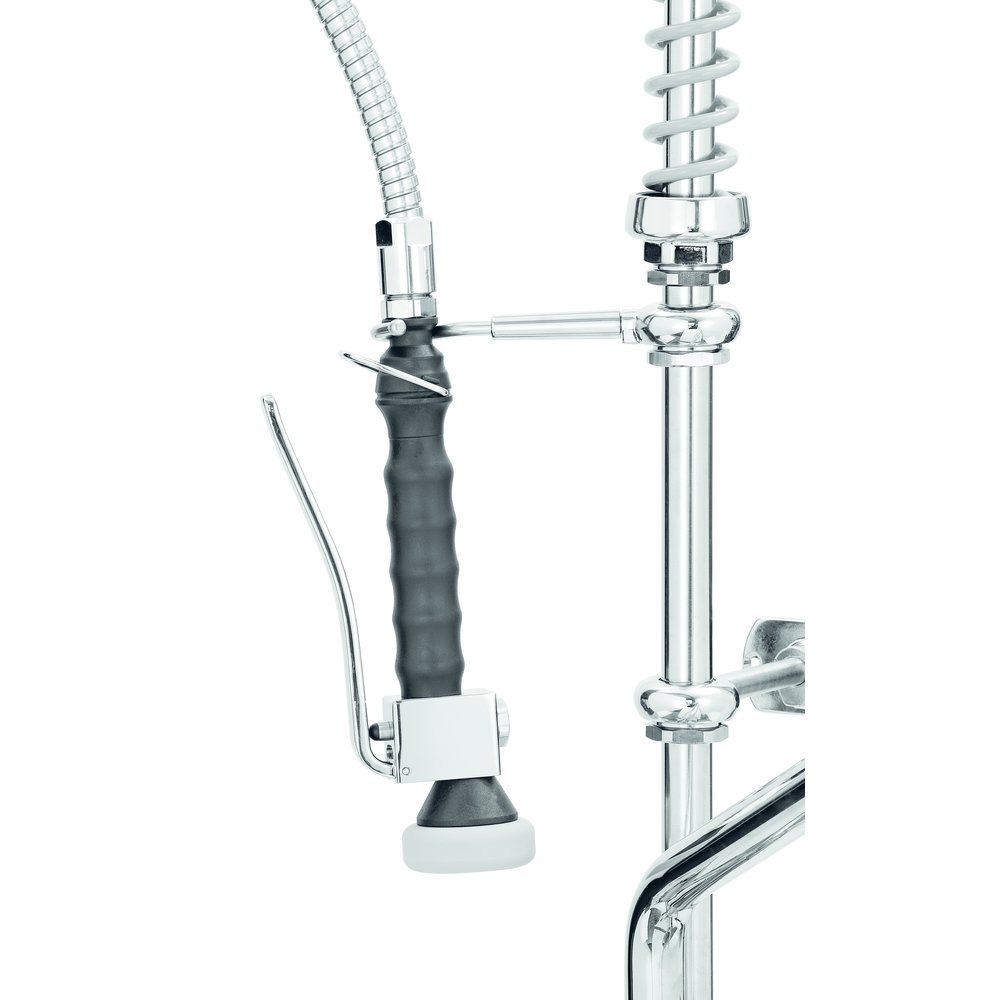 Bartscher Voorspoeldouche Messing/staal | Zwenkbare Kraan 180° | 515x415x1220(h)mm