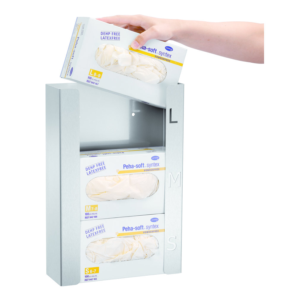 Bartscher Handschoendispenser K30 Rvs | Inschuiven Van de Verpakking | 260x95x390(h)mm