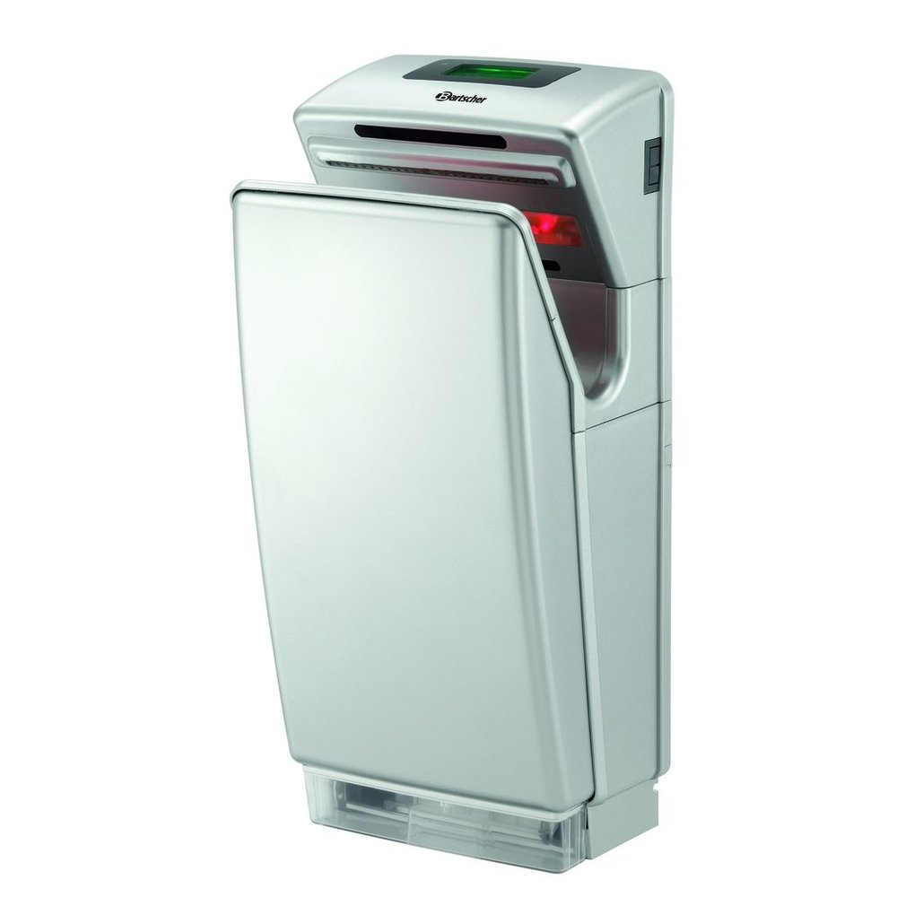 Bartscher Handendroger | Zilver/grijs Jet 1800 | 1.8kw | Cap. 47l/sec | 295x240x650(h)mm