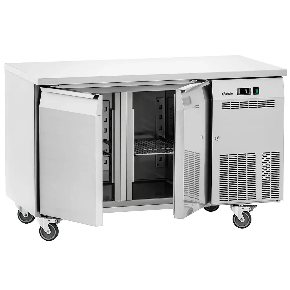 Bartscher Koelwerkbank | Easy | 285l | 2 Deuren (1/1 Gn) | 0°c/+8°c | Geforceerd | Wielen (geremd) | 1350x700x850(h)mm