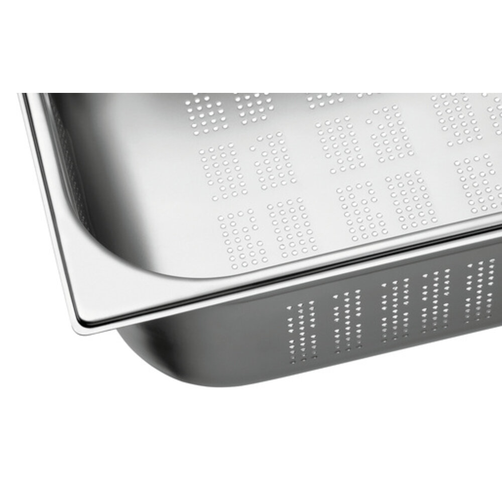 Bartscher Gn-bak | Top Line | Cns | 1/1 GN | Hoogte 150mm | Geperforeerd | 530x325x150(h)mm