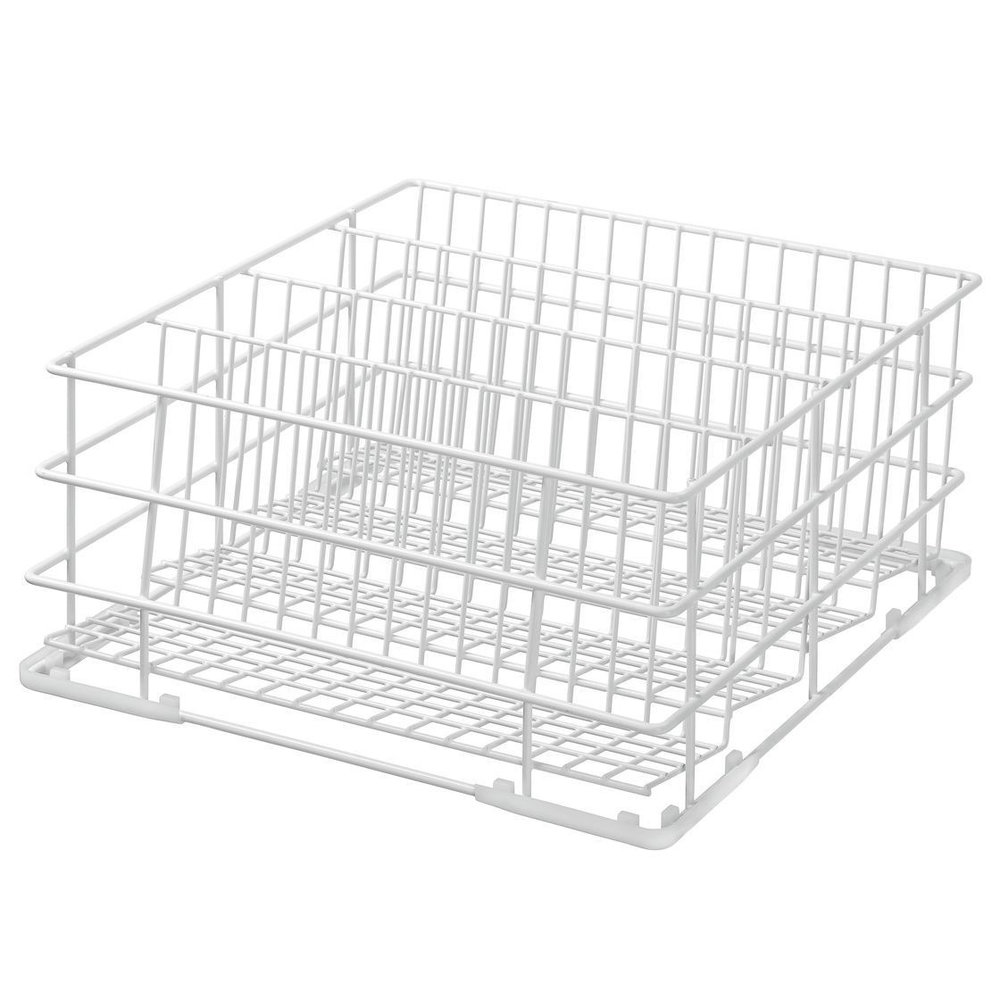 Bartscher Afwaskorf Glazen Wit | 4 Vakken | 400x400x185(h)mm