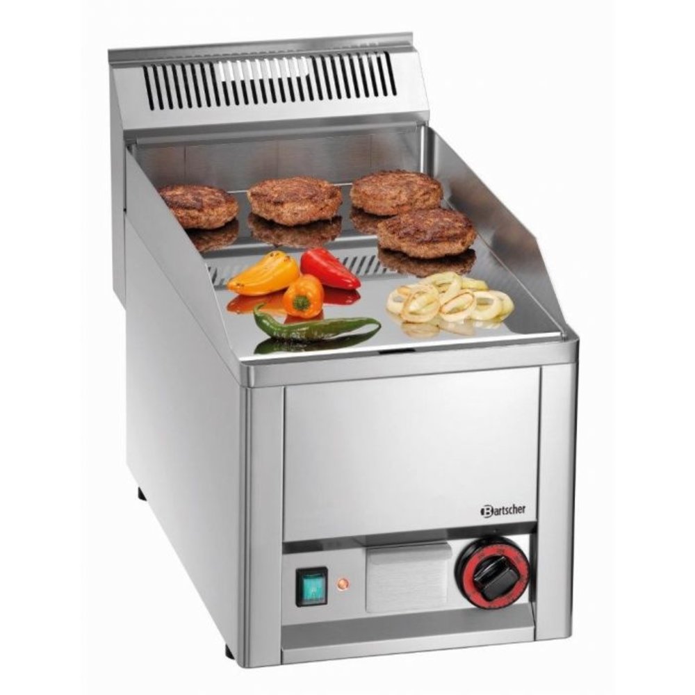 Bartscher Bakplaat/grillplaat Elektrisch Gpl 320e-g | 3kw | Glad 320x480mm | 330x525x450(h)mm