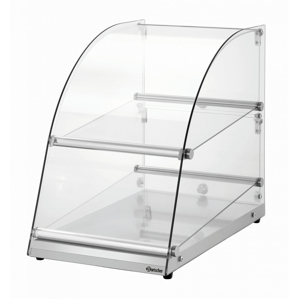 Bartscher Buffetvitrine Zilver 70l | 2 Etages | 360x600x515(h)mm