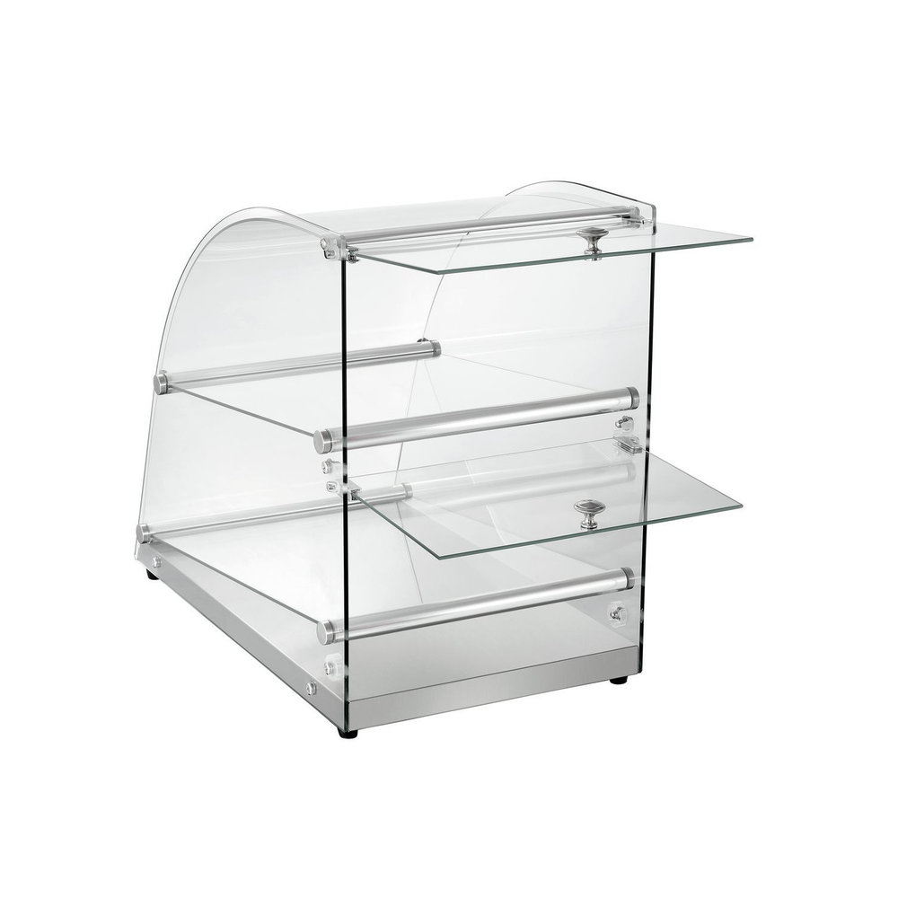Bartscher Buffetvitrine Zilver 70l | 2 Etages | 360x600x515(h)mm