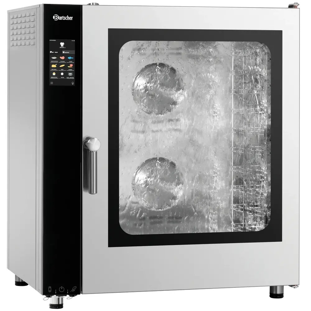 Bartscher Combisteamer | Silversteam2 | Elektrisch | 10 Niveaus (1/1 Gn) | 50°c/300°c | 12.6kw (400v) | Zelfreiniging | Touchscreen | 905x840x1055(h)mm