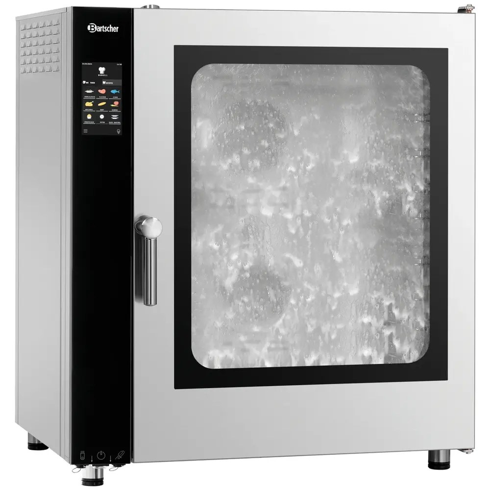 Bartscher Combisteamer | Silversteam2 | Elektrisch | 10 Niveaus (1/1 Gn) | 50°c/300°c | 12.6kw (400v) | Zelfreiniging | Touchscreen | 905x840x1055(h)mm