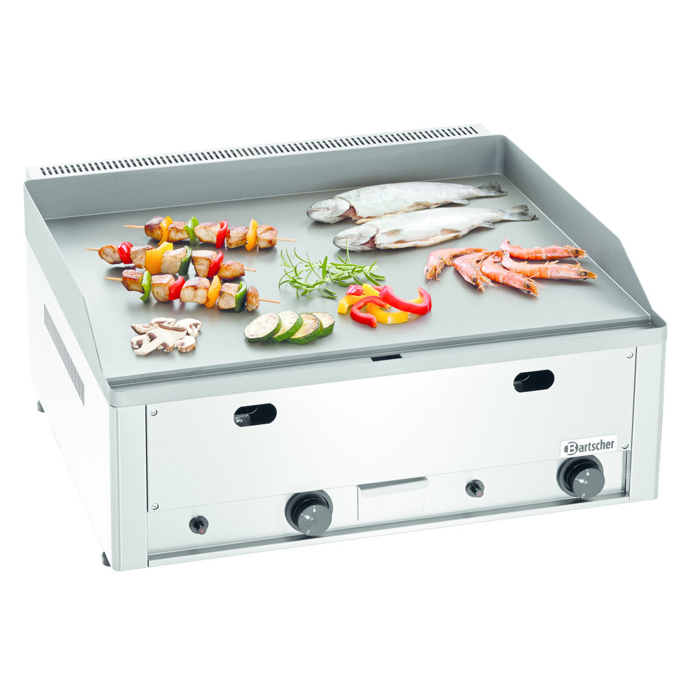 Bartscher Bakplaat/grillplaat | Gdp 650g-g | Bakplaat Glad (b)650x(d)480mm | 8kw | 660x580x310(h)mm