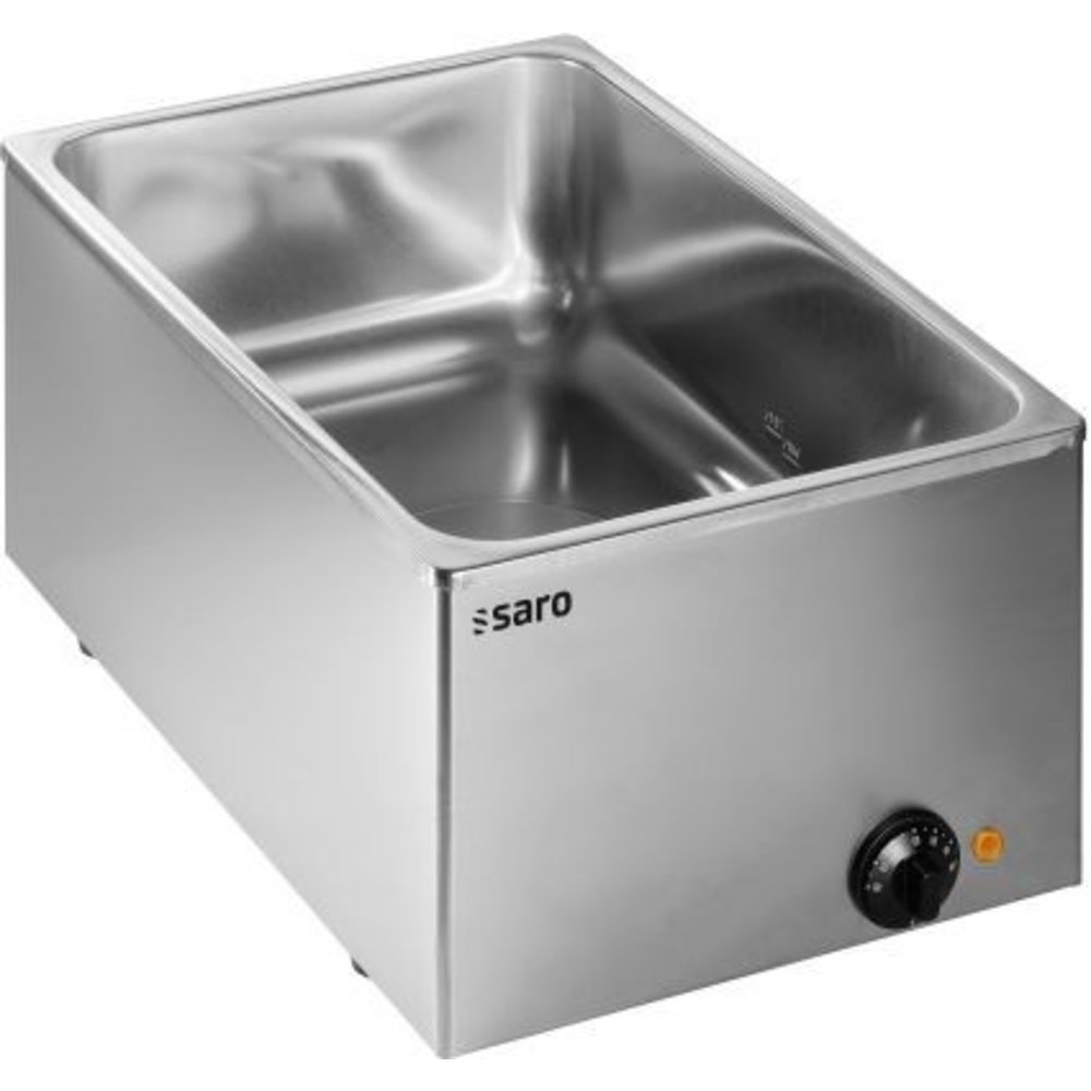 Saro Bain Marie | Elektrisch | MB 160 | 1/1 - 1/2 -1/3 GN | 1kw | Met Regelbare Thermostaat | 345x545x255(h)mm