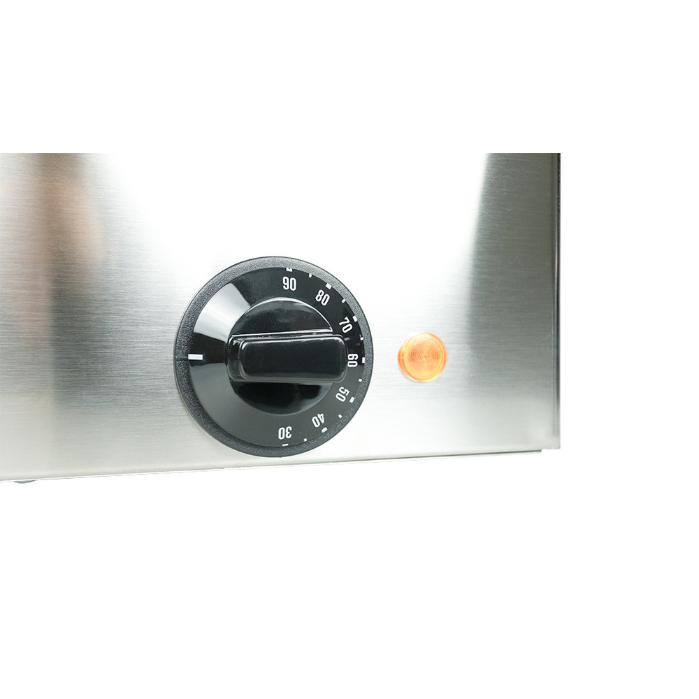 Saro Bain Marie | Elektrisch | Bmh 160 | 1/1 -1/2 - 1/3 GN | Met Regelbare Thermostaat | 1kw | 345x600x255(h)mm
