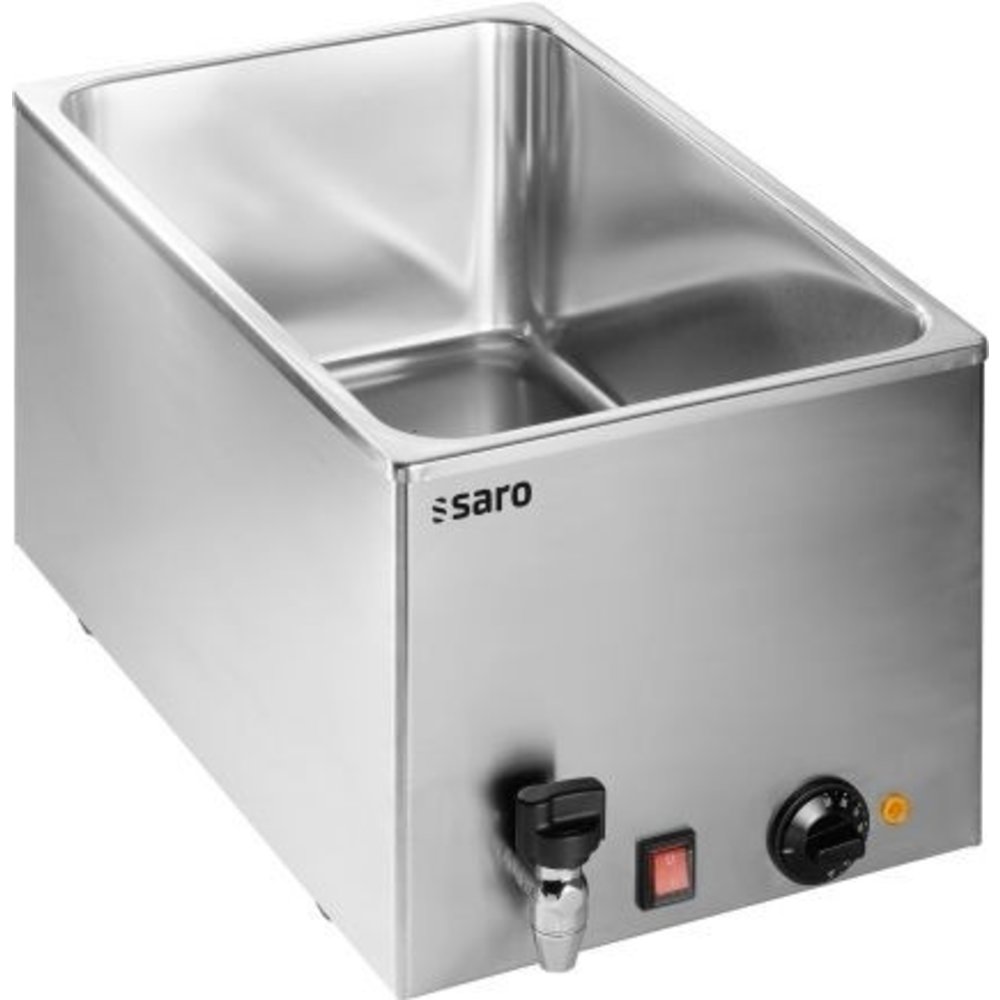 Saro Bain Marie | Elektrisch | Bmh 210 | 1/1 - 1/2 - 1/3 GN | Met Regelbare Thermostaat | 1kw | 345x600x290(h)mm