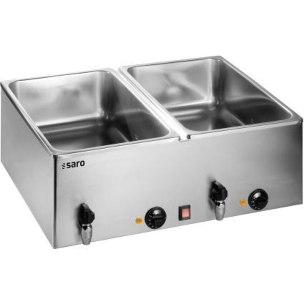 Saro Bain Marie | Elektrisch | Bmh 160-3 | 1/1 - 1/2 - 1/3 GN | Met Regelbare Thermostaat | 690x600x245(h)mm