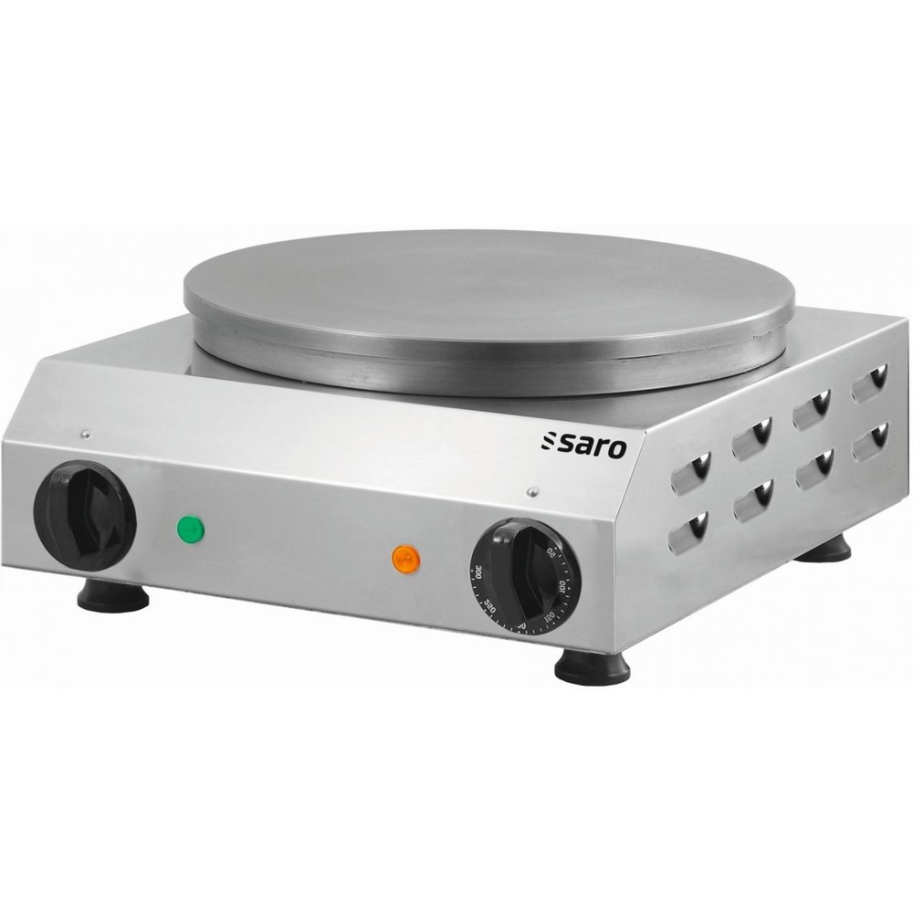 Saro Crepe Bakplaat Gilles | 2.4kw | Plaat Van Gietijzer | 370x430x170(h)mm
