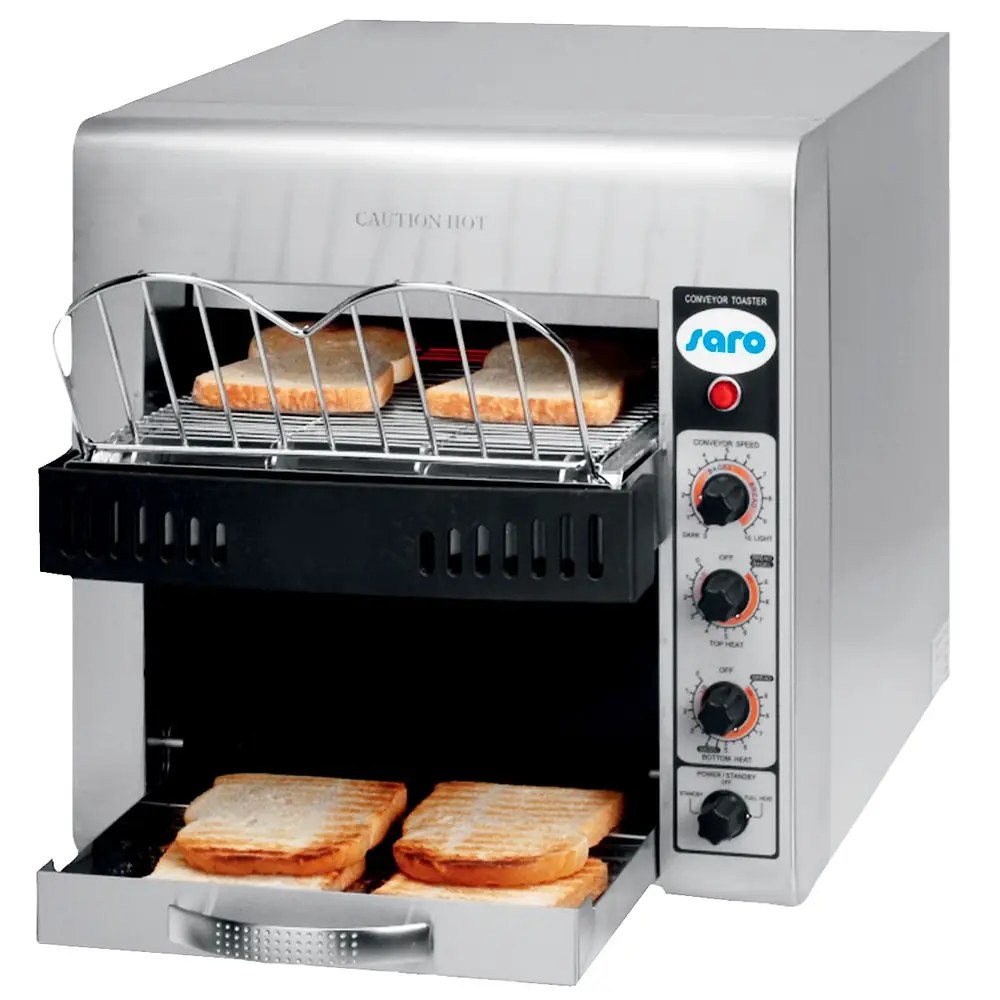Saro Doorlooptoaster | Christian | Rvs | Dubbel | ≤360/u | 0°c/180°c | Warmhoudfunctie | 3kw (230v) | 370x580x400(h)mm