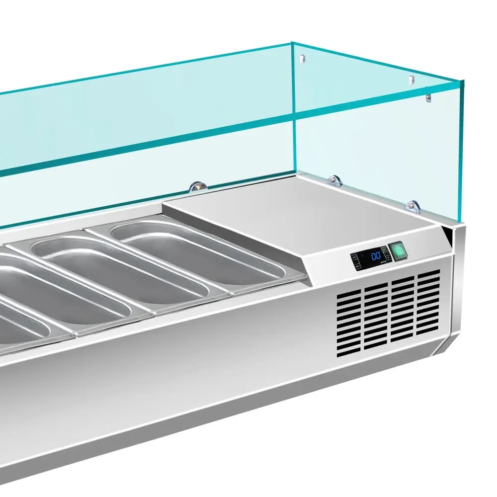 Saro Opzetkoelvitrine | 6x 1/3 GN | +2°c/+8°c | 1400x395x435(h)mm