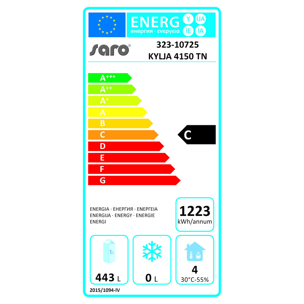 Saro Koelwerkbank | 615l | 2 Deuren + 6 Laden (1/1 Gn) | -2°c/+8°c | Geforceerd | 0.3kw | 2230x700x850/950(h)mm