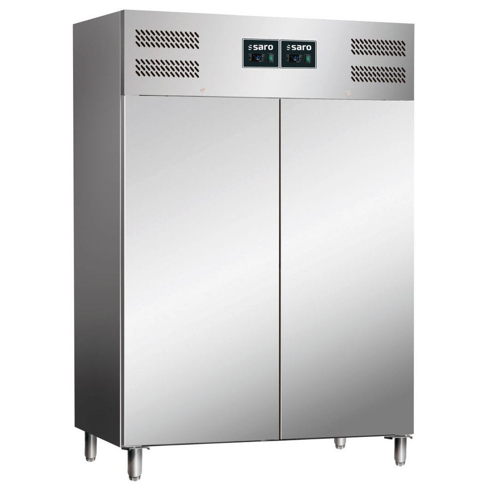 Saro Koel-/vrieskast | 2x 600l (2/1 Gn) | Rvs | -2°c/+8°c & -18°c/-22°c | Geventileerd | 0.9kw | 2 Zones (apart Instelbaar) | 1340x830x2010(h)mm