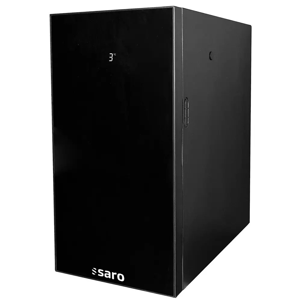 Saro Melkkoeler | Kea | 14l | Zwart | 0°c/+4°c | Statisch + Ventilator | 240x450x475(h)mm