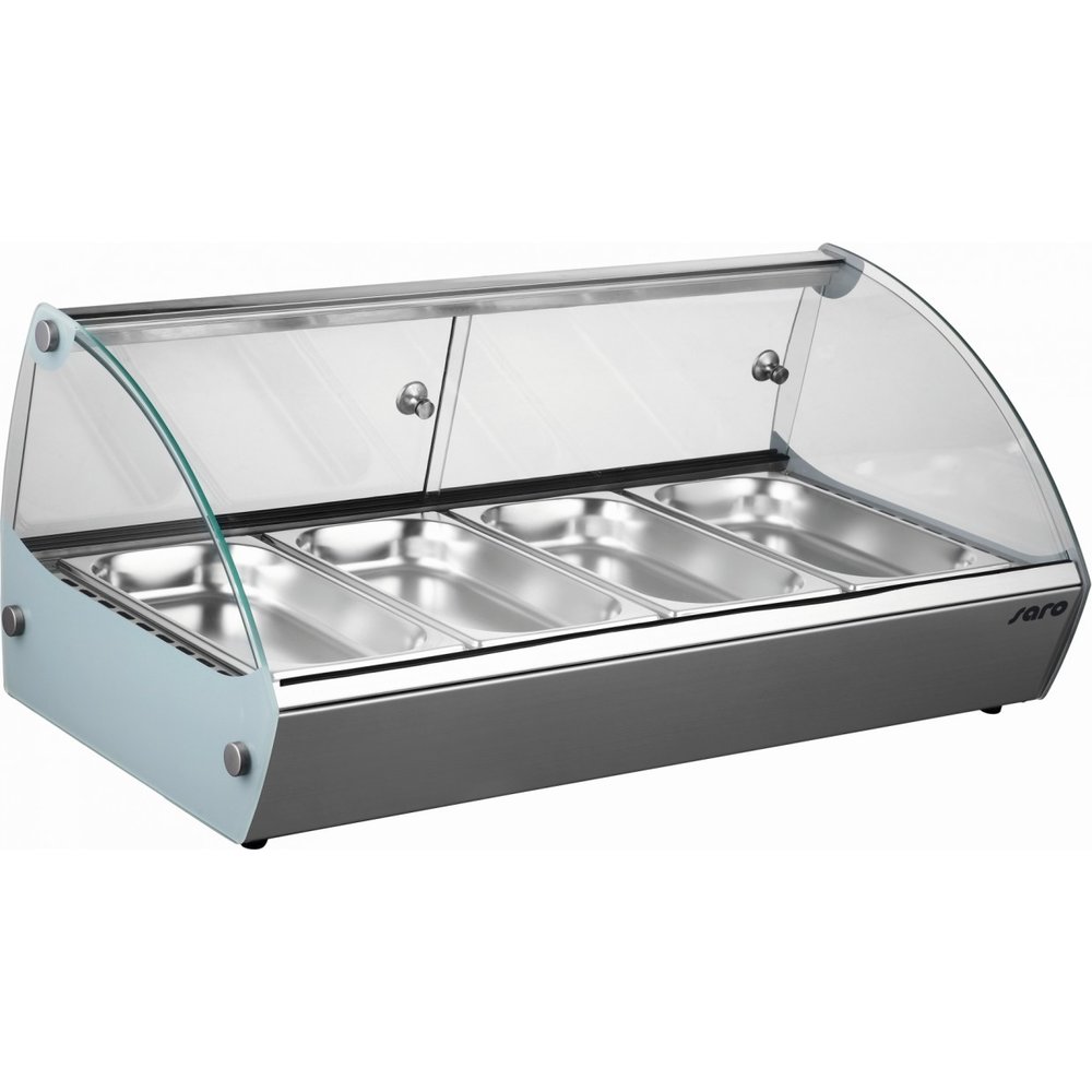 Saro Warmhoudvitrine | Rvs | Marie 4 46l | 230v | 4x 1/3 GN | 773x420x336(h)mm