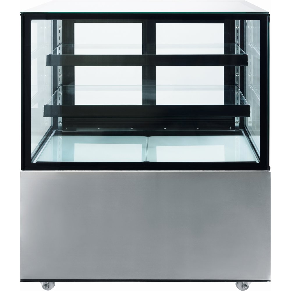 Saro Gebaksvitrine | 300l | Zwart/grijs | +2°c/+10°c | 3 Schappen | 915x675x1210(h)mm
