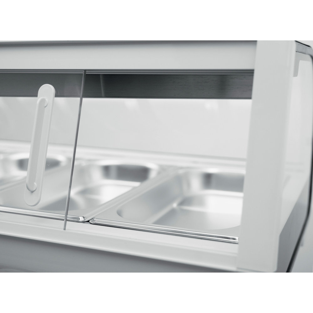 Saro Sushivitrine | Wit | 62l | 0°c/+12°c | Statisch | 0.14kw | 6x 1/3 GN | Compressor Rechts | 1529x426x296(h)mm